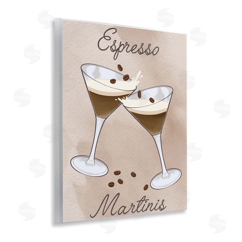 Marcus Prime Cheers Espresso Martinis Wooden Wall Plaque Art Print