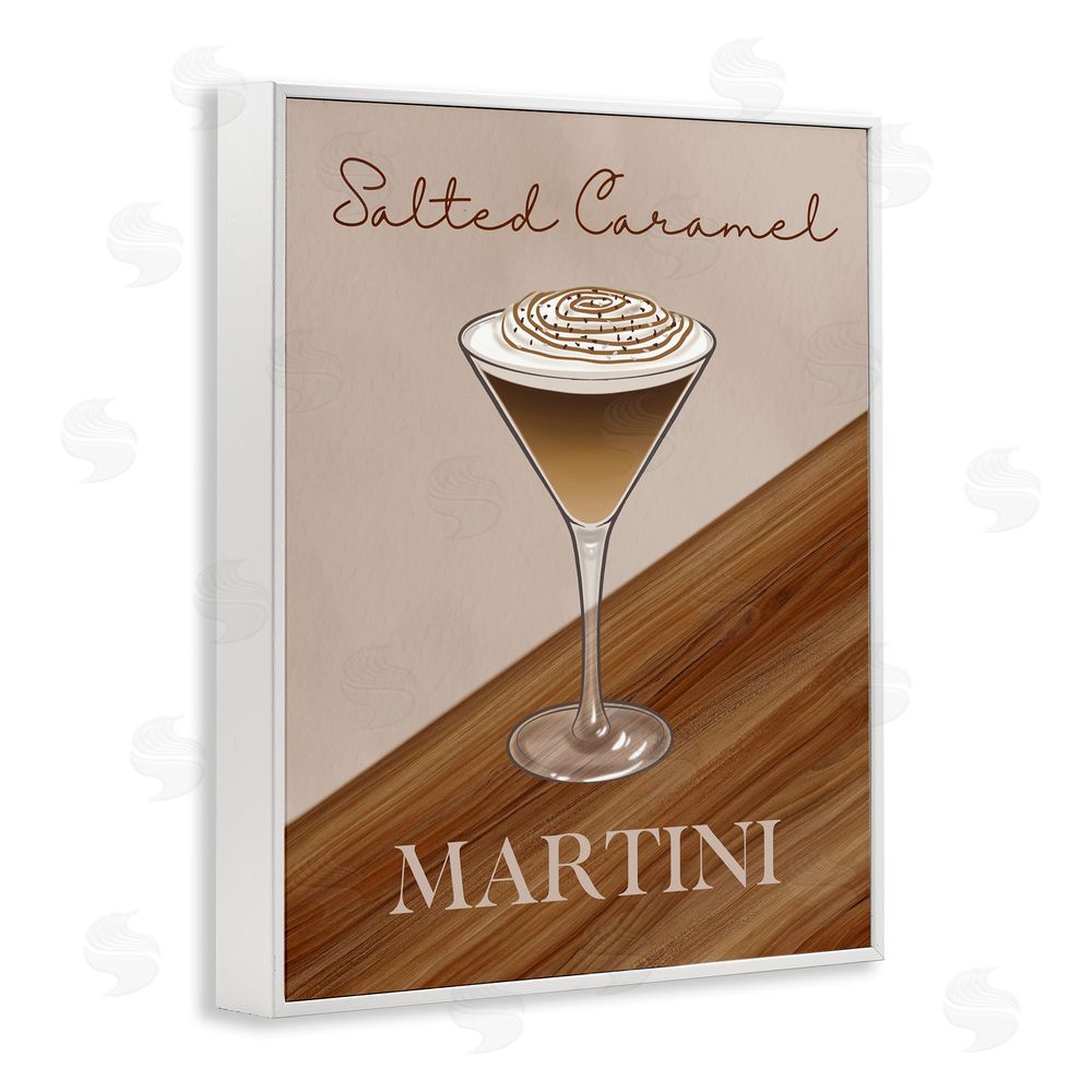 Marcus Prime Salted Caramel Martini White Framed Giclee Wall Art Print