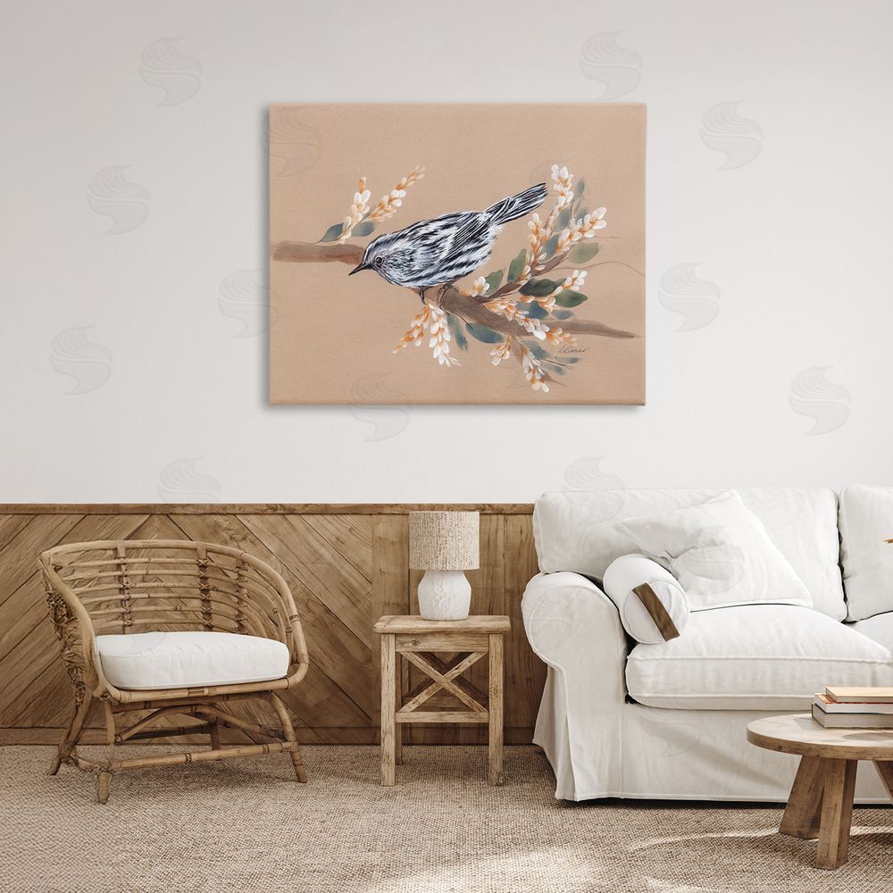 Cady Driver Bird on Delicate Branch Canvas Art on Wall