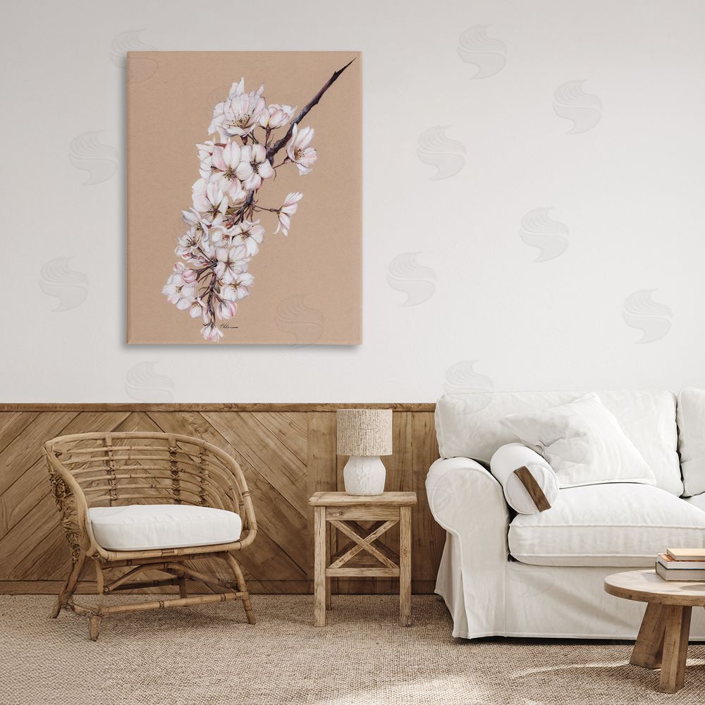 Cady Driver Delicate Spring Apple Blossoms Canvas Art on Wall