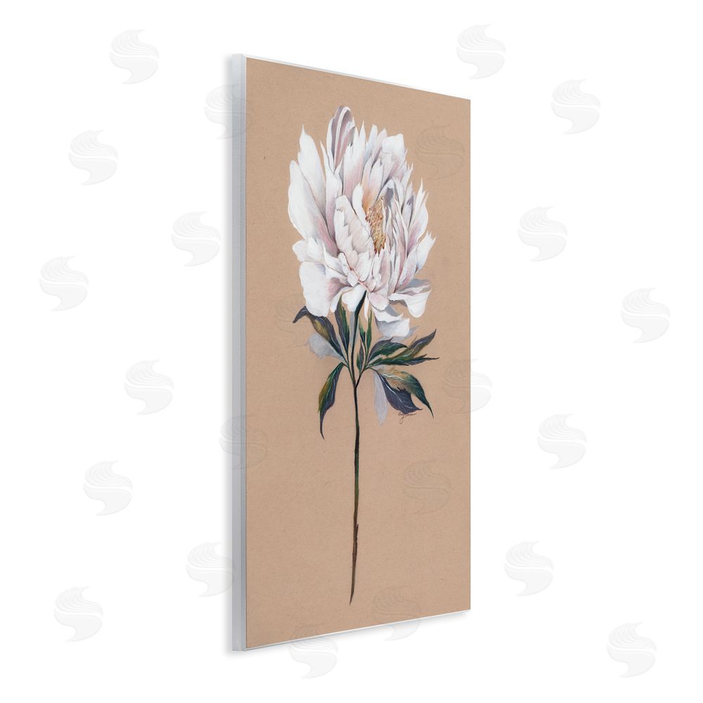 Cady Driver White Flower Branch Wall Plaque Art Print