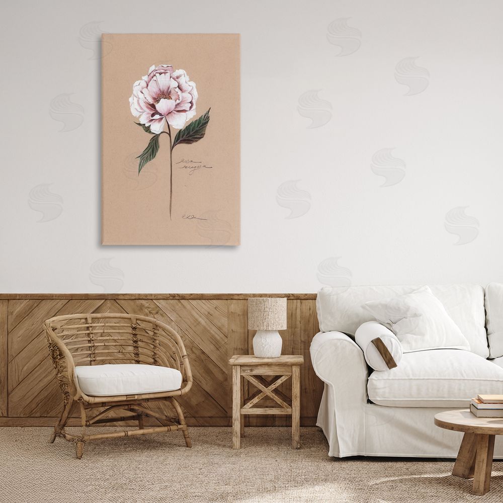 Cady Driver Vintage Flower Rounded Petals Canvas Art on Wall