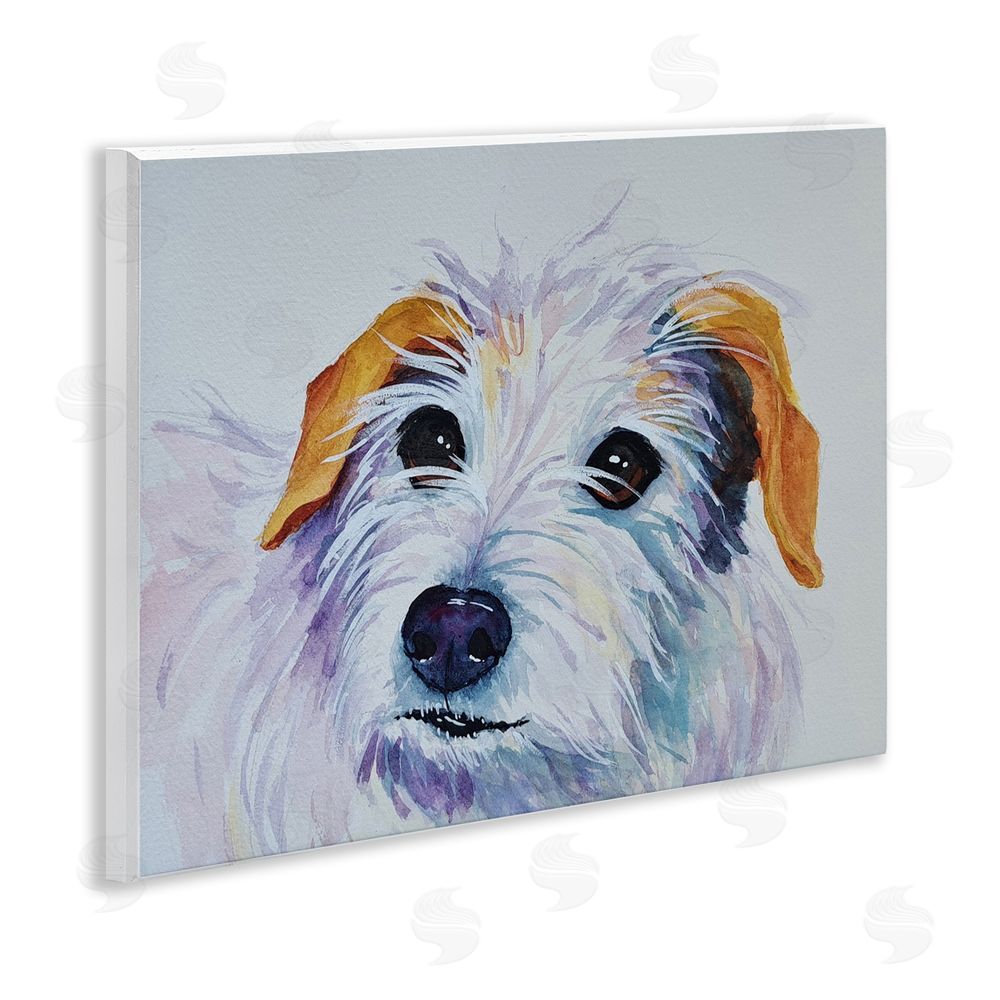 Tatiana Roberts White Terrier Dog Portrait Wall Plaque Art Print