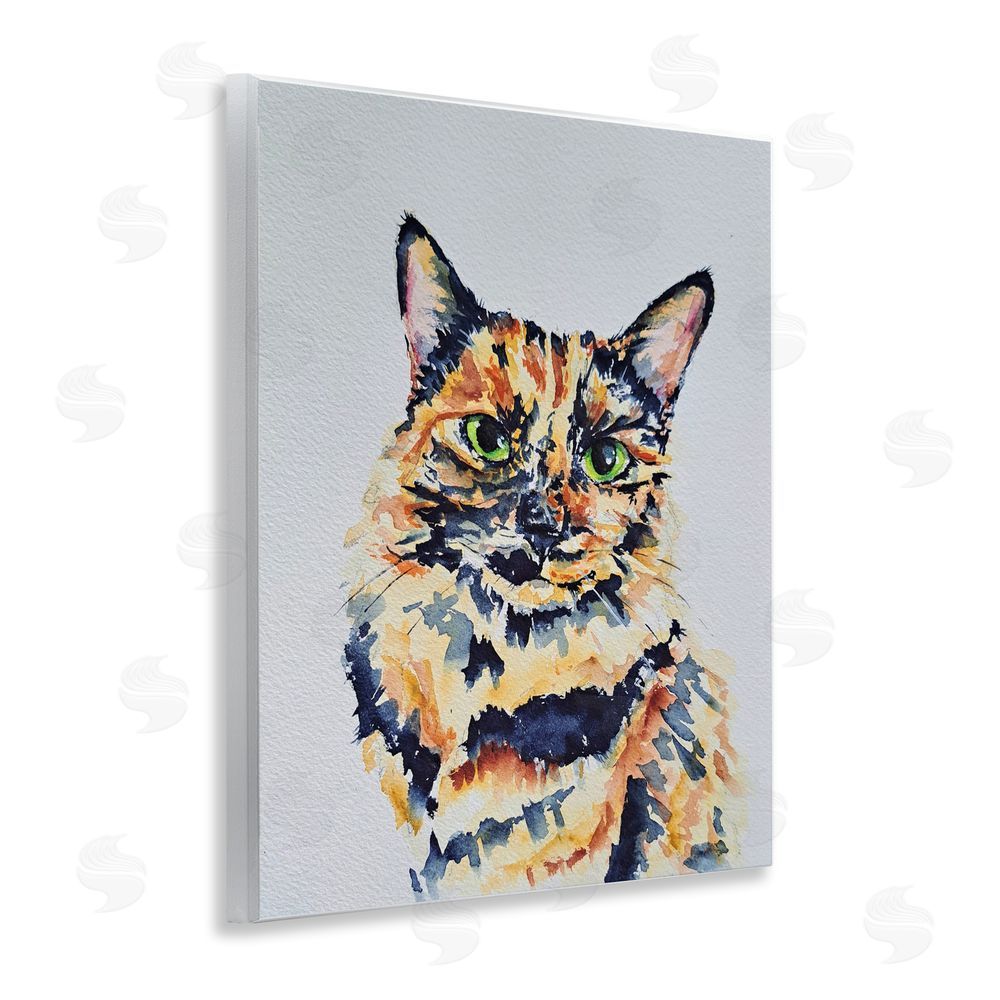Tatiana Roberts Tortoiseshell Cat Portrait Wall Plaque Art Print