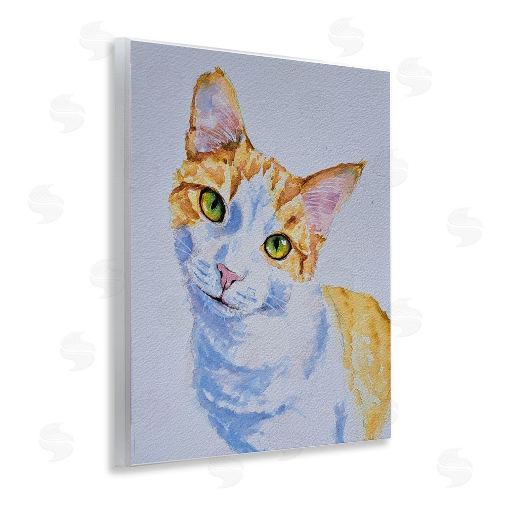 Tatiana Roberts Gazing Orange Cat Portrait Wall Plaque Art Print