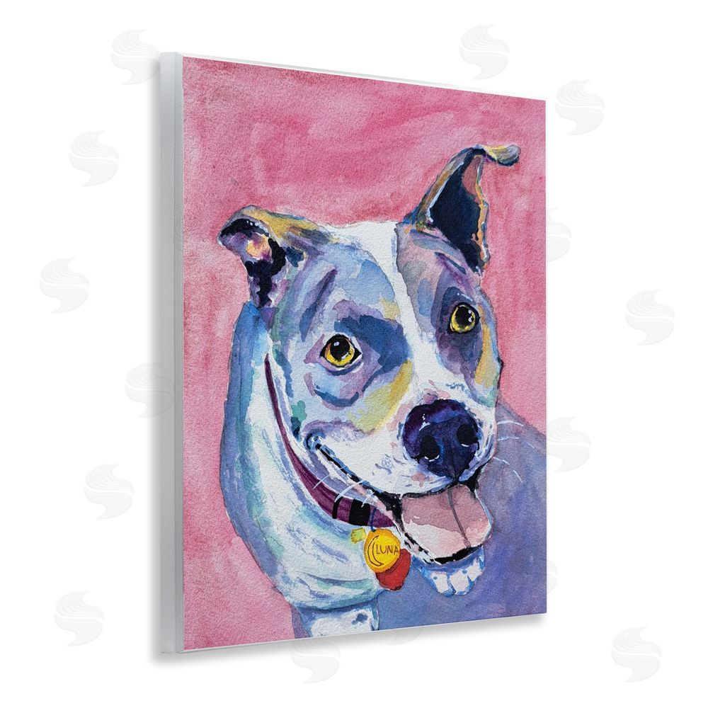 Tatiana Roberts Happy Dog Expression Wall Plaque Art Print