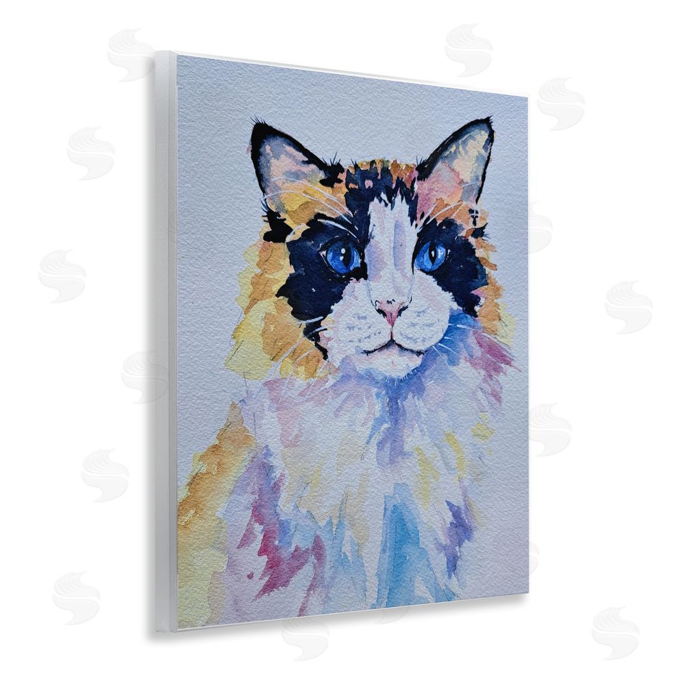 Tatiana Roberts Calico Cat Portrait Wall Plaque Art Print