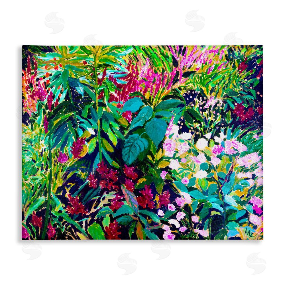 Lee Ann Zirbes Lush & Vibrant Tropical Leaves Canvas Wall Art Print