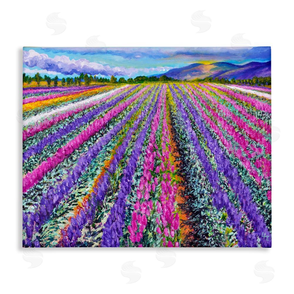 Lee Ann Zirbes Fragrant Lavender Farm Canvas Wall Art Print