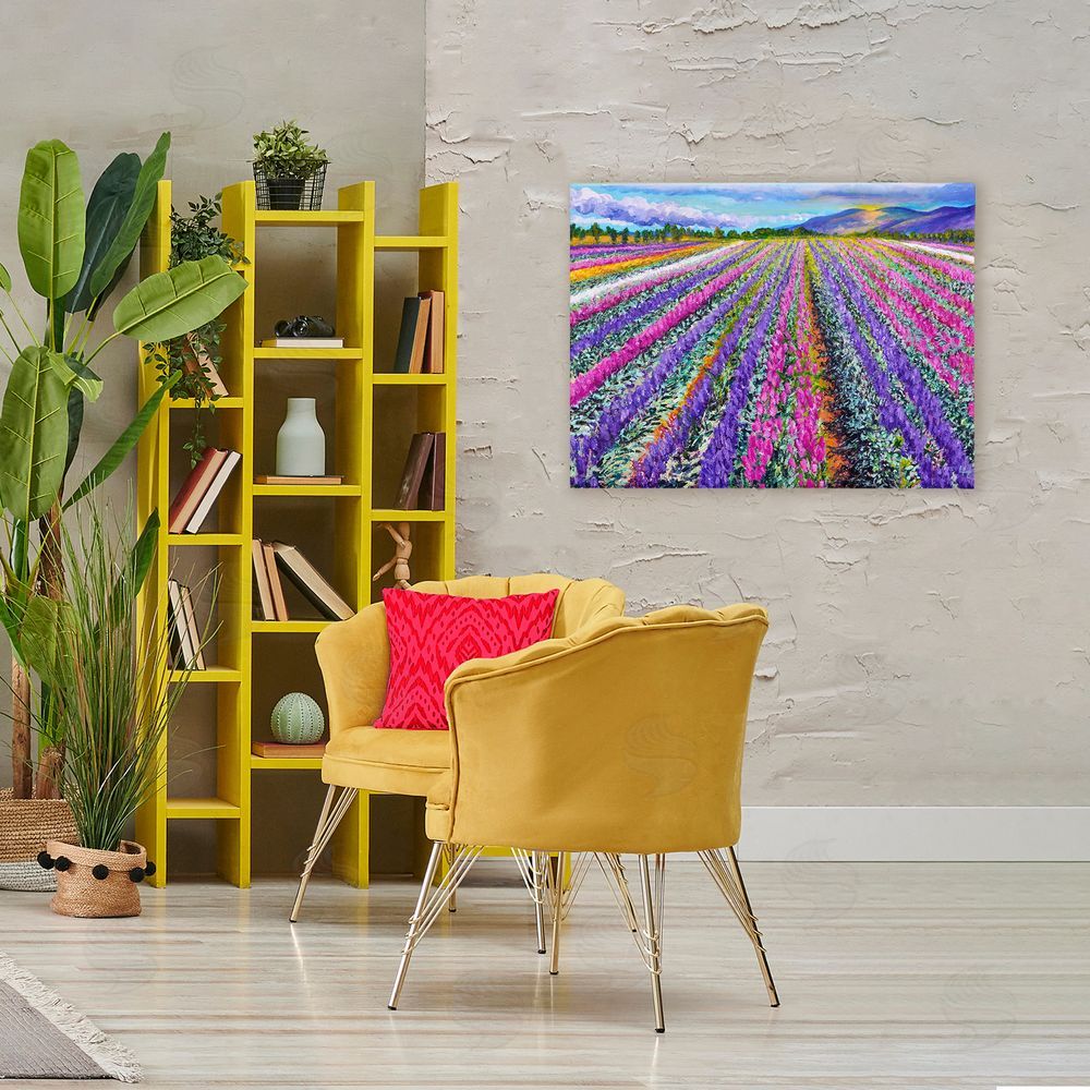 Lee Ann Zirbes Fragrant Lavender Farm Canvas Art on Wall