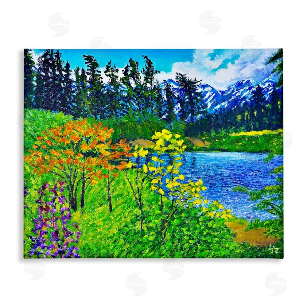 Lee Ann Zirbes Hidden Lake Scenery Canvas Wall Art Print