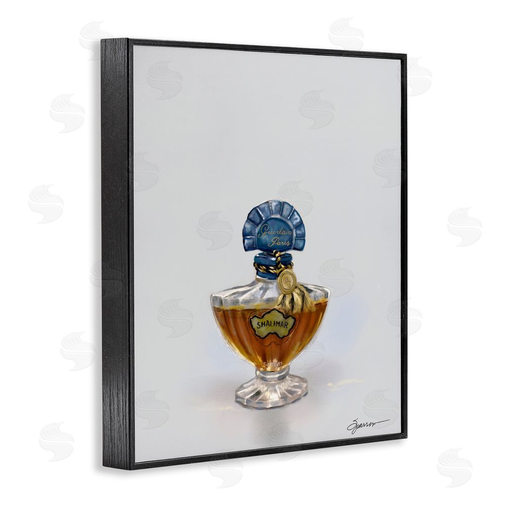 Mary Sparrow Classy Luxury Perfume Bottle Black Framed Giclee Wall Art Print