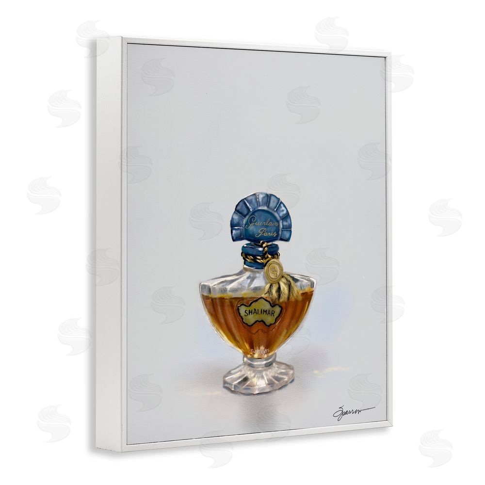 Mary Sparrow Classy Luxury Perfume Bottle White Framed Giclee Wall Art Print