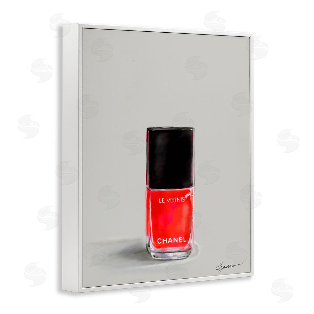 Mary Sparrow Classy Rouge Nail Polish White Framed Giclee Wall Art Print