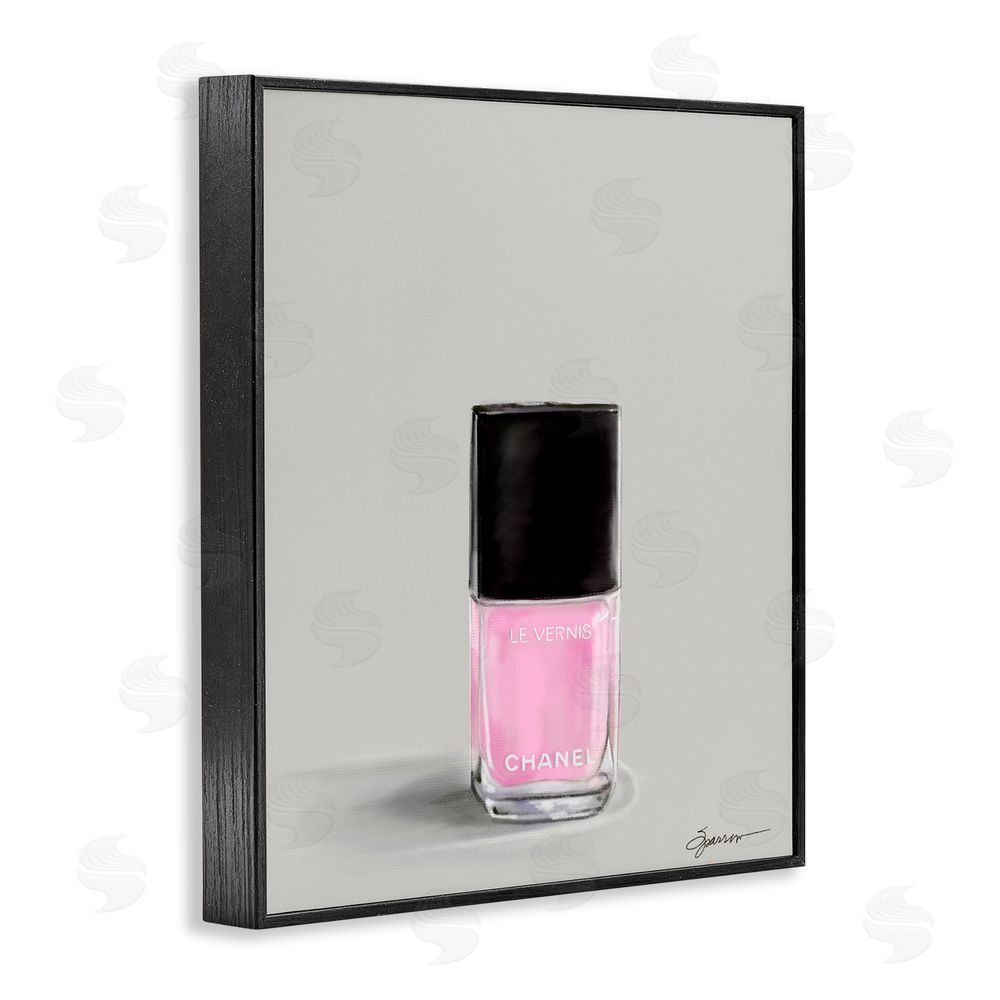 Mary Sparrow Pink Luxury Nail Polish Black Framed Giclee Wall Art Print