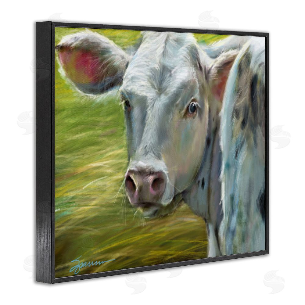 Mary Sparrow Baby Bessie Portrait Black Framed Giclee Wall Art Print