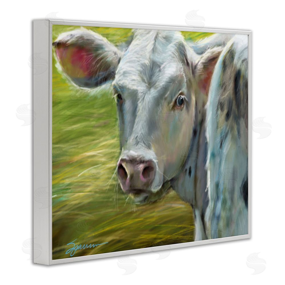 Mary Sparrow Baby Bessie Portrait White Framed Giclee Wall Art Print