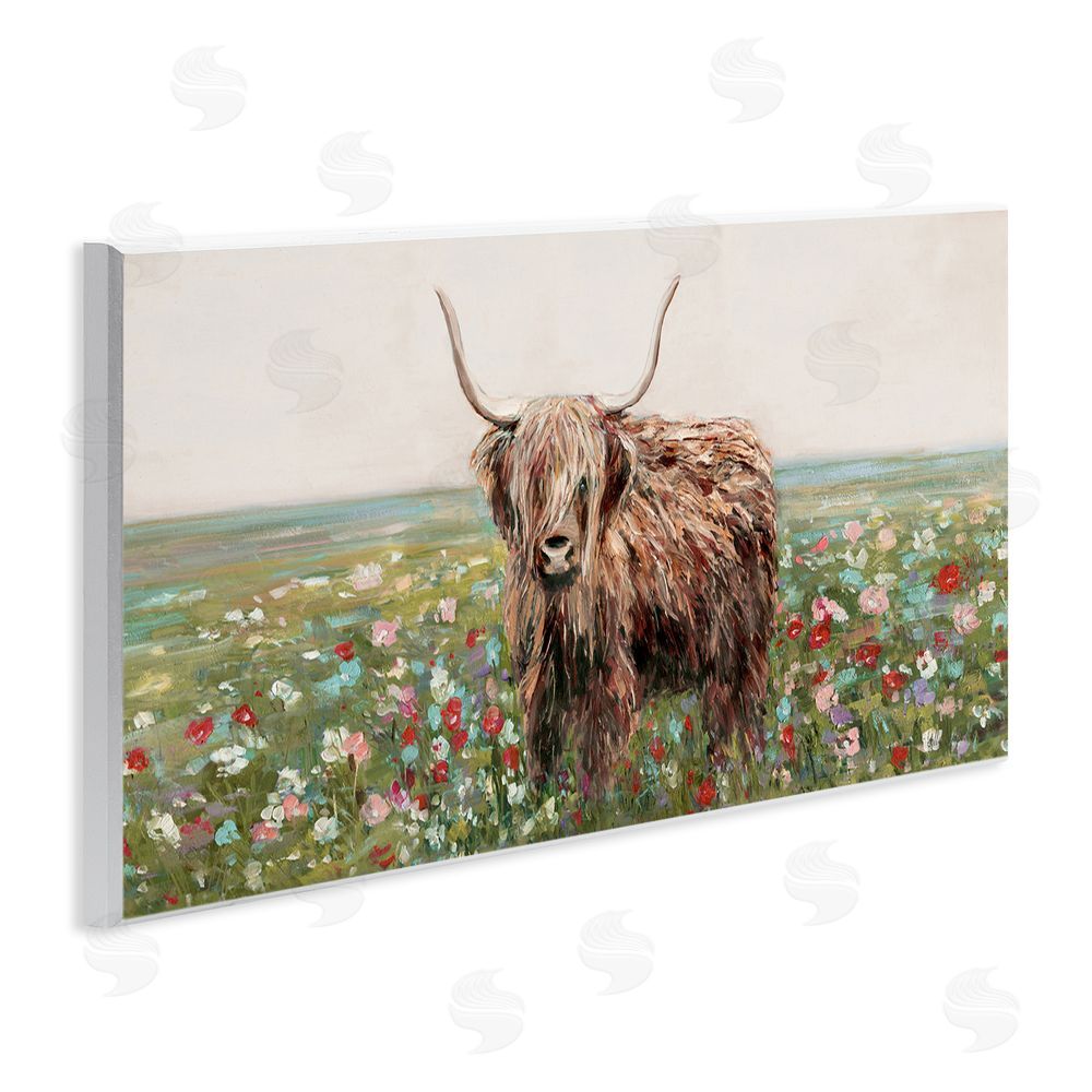 Sally Swatland Grazing In Poppy Field Wooden Wall Plaque Art Print