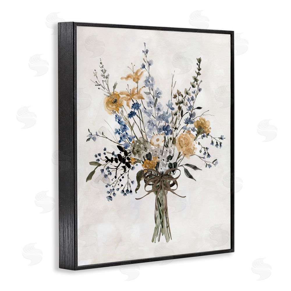 Carol Robinson Delicate Botanicals Bushel Black Framed Giclee Wall Art Print