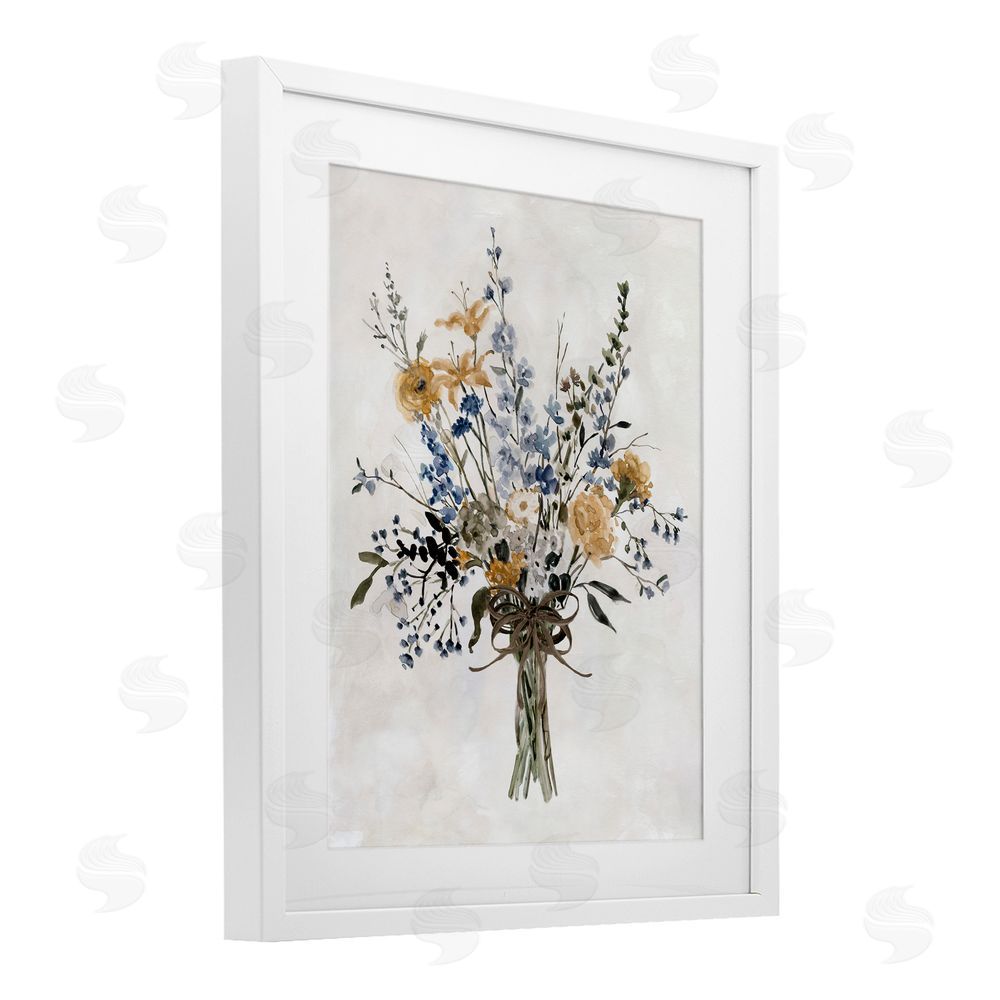 Carol Robinson Delicate Botanicals Bushel White Framed Print Under Glass Wall Art