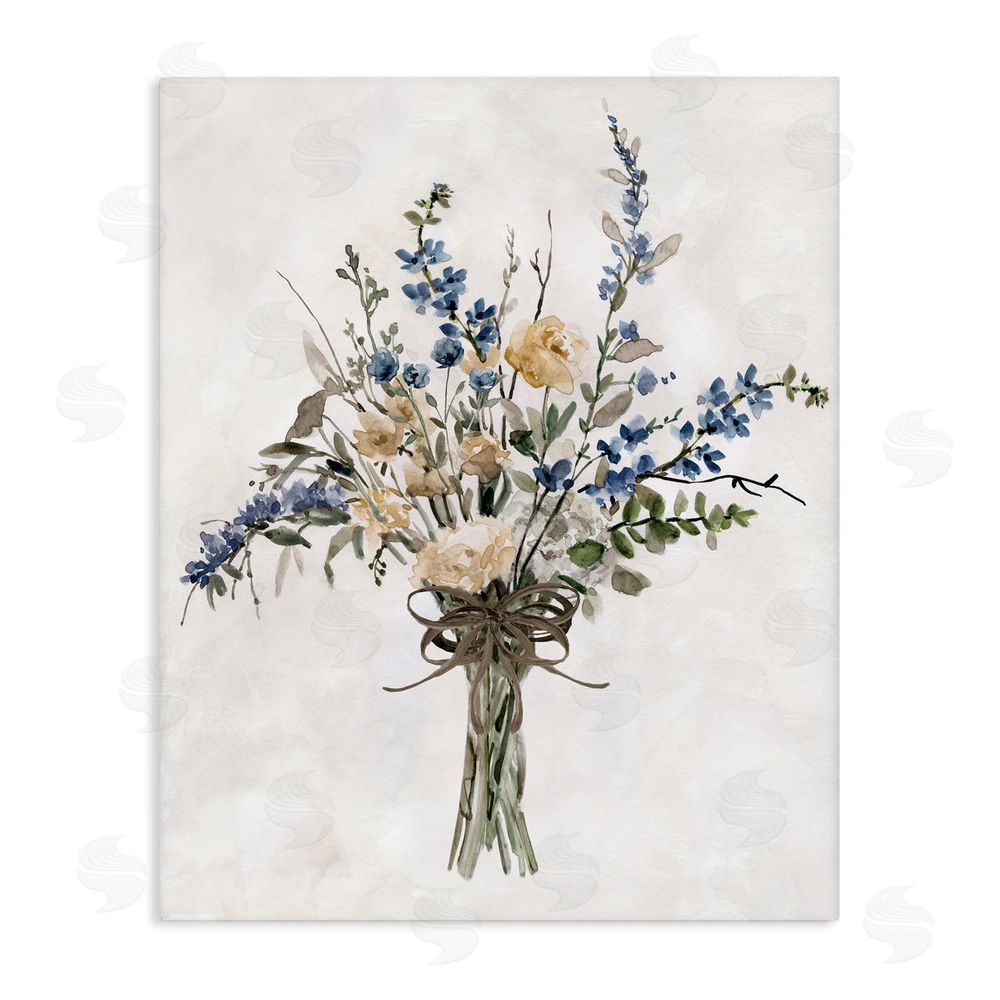 Carol Robinson Subdued Flower Bushel Stretched Canvas Wall Art Print