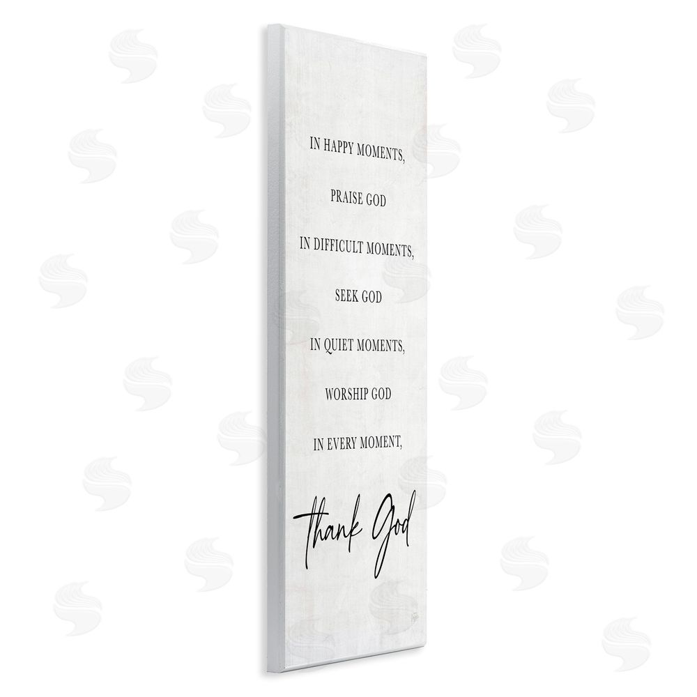 Natalie Carpentieri Every Moment Thank God Wooden Wall Plaque Art Print