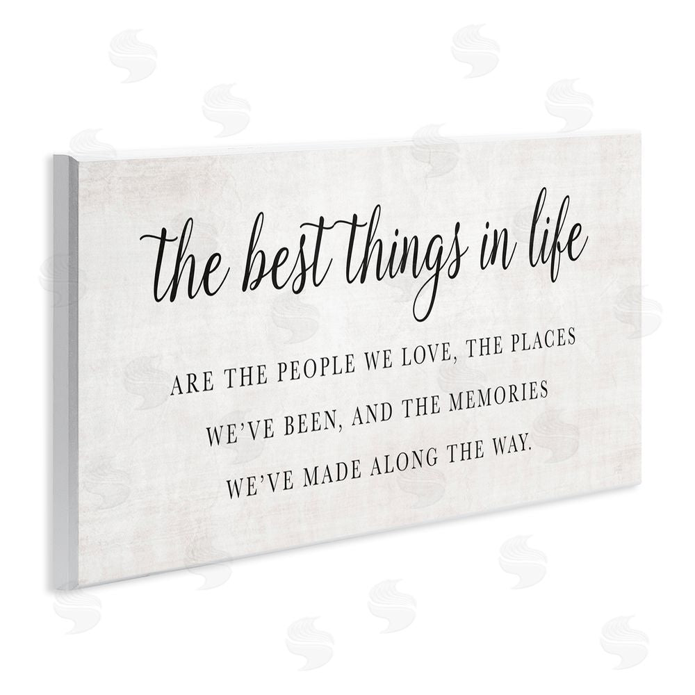 Natalie Carpentieri Best Things In Life Uplifting Wooden Wall Plaque Art Print
