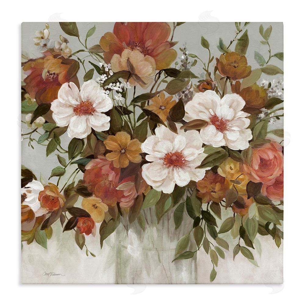 Carol Robinson Muted Vibe Bouquet Stretched Canvas Wall Art Print