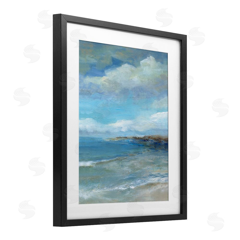 Carol Robinson Shore's Calm Breeze Black Framed Print Under Glass Wall Art