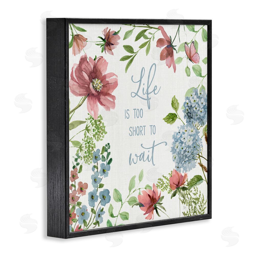 Nan Too Short To Wait Black Framed Giclee Wall Art Print