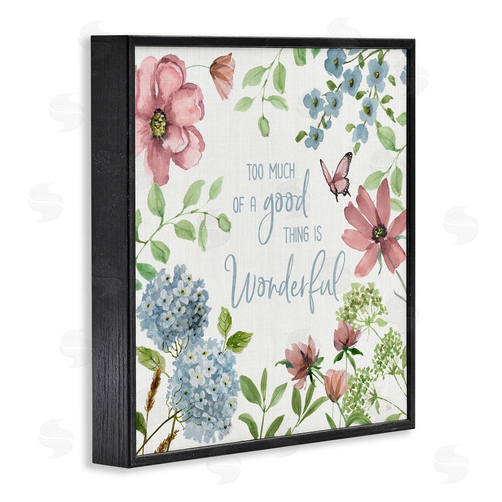Nan Too Much Of A Good Thing Black Framed Giclee Wall Art Print
