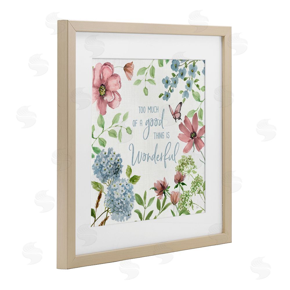 Nan Too Much Of A Good Thing Brown Framed Print Under Glass Wall Art