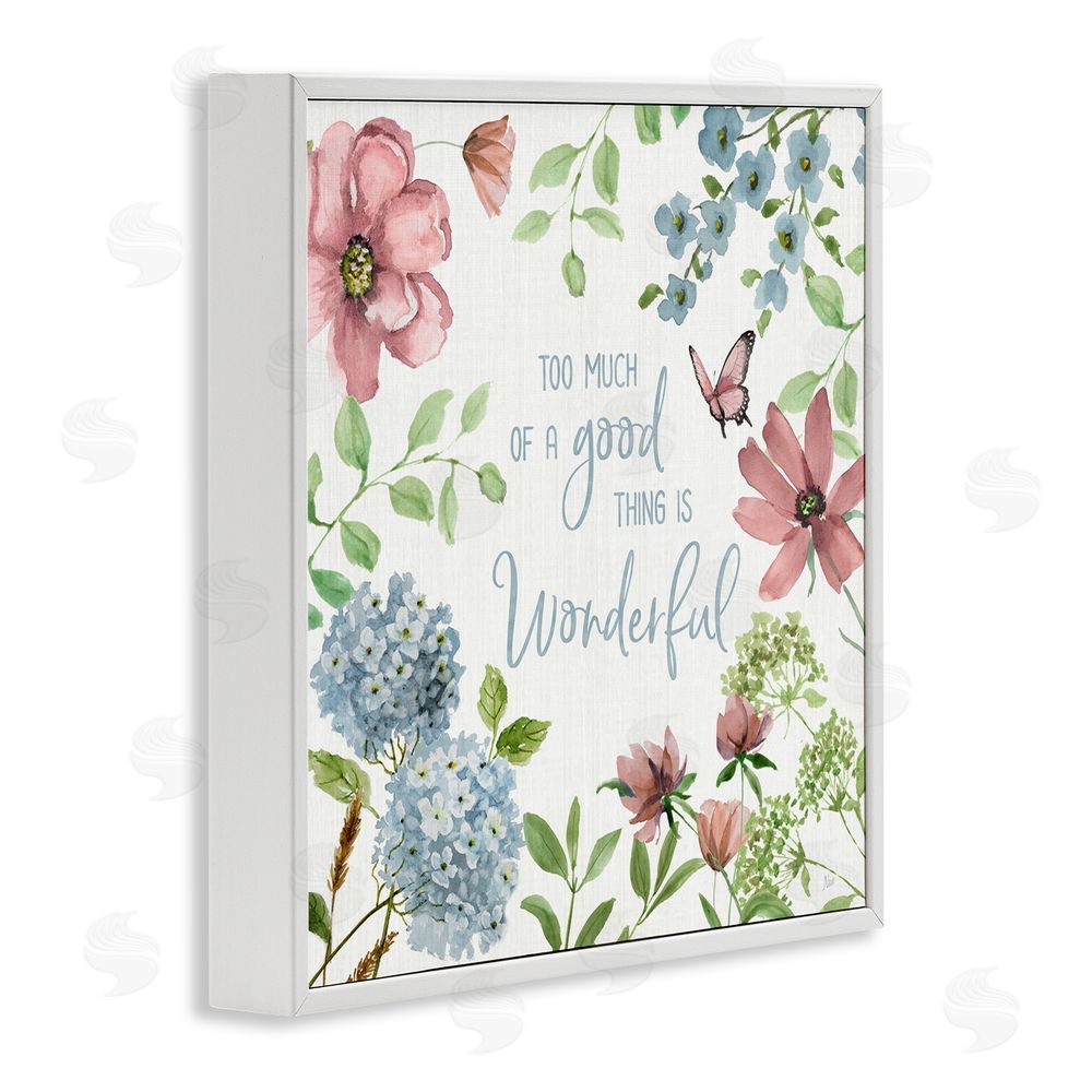 Nan Too Much Of A Good Thing White Framed Giclee Wall Art Print