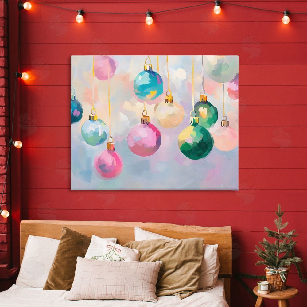 Arlington Prints Bright Pastel Ornaments Canvas Art on Wall
