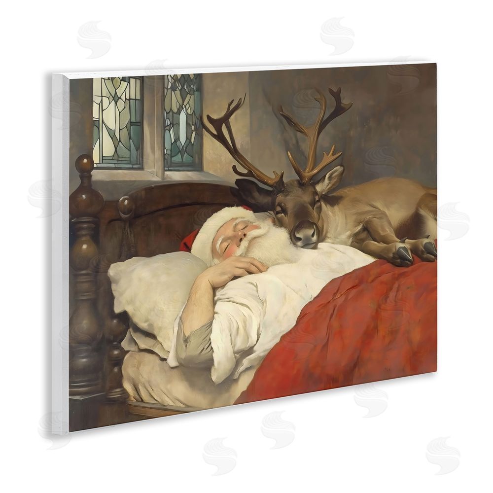 Arlington Prints Goodnight Santa & Reindeer Wall Plaque Art Print