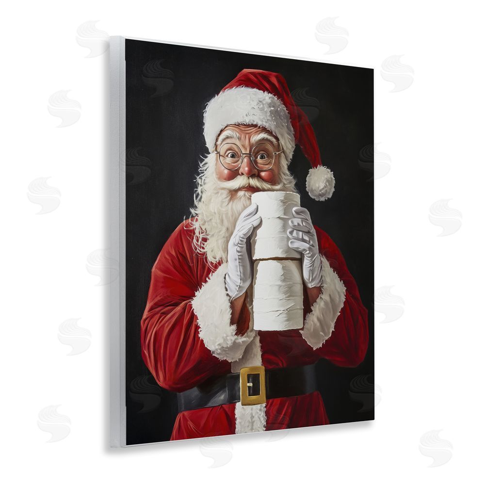 Arlington Prints Santa Has Your TP Wall Plaque Art Print