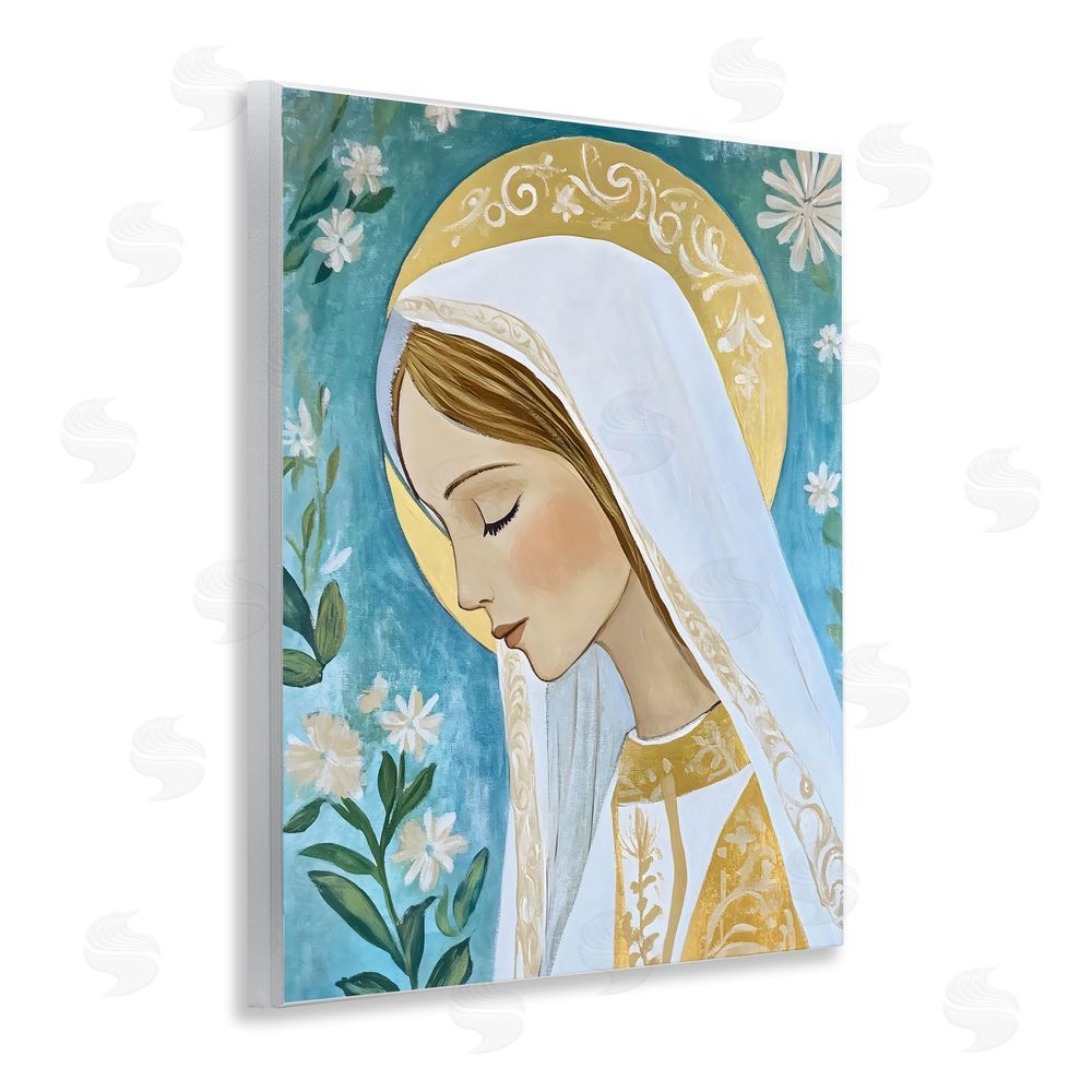 Franklyn Gregory Blessed Mary Portrait Wall Plaque Art Print