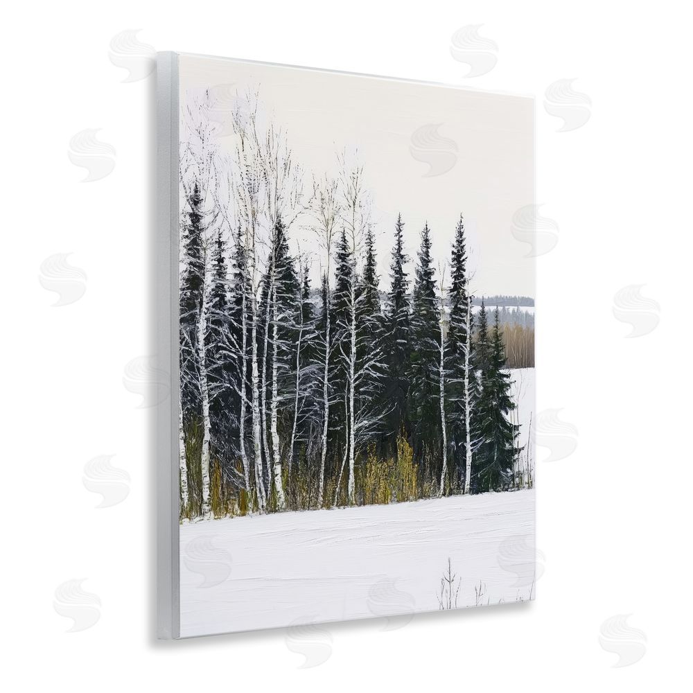 Arlington Prints Winter Landscape Grove Wall Plaque Art Print