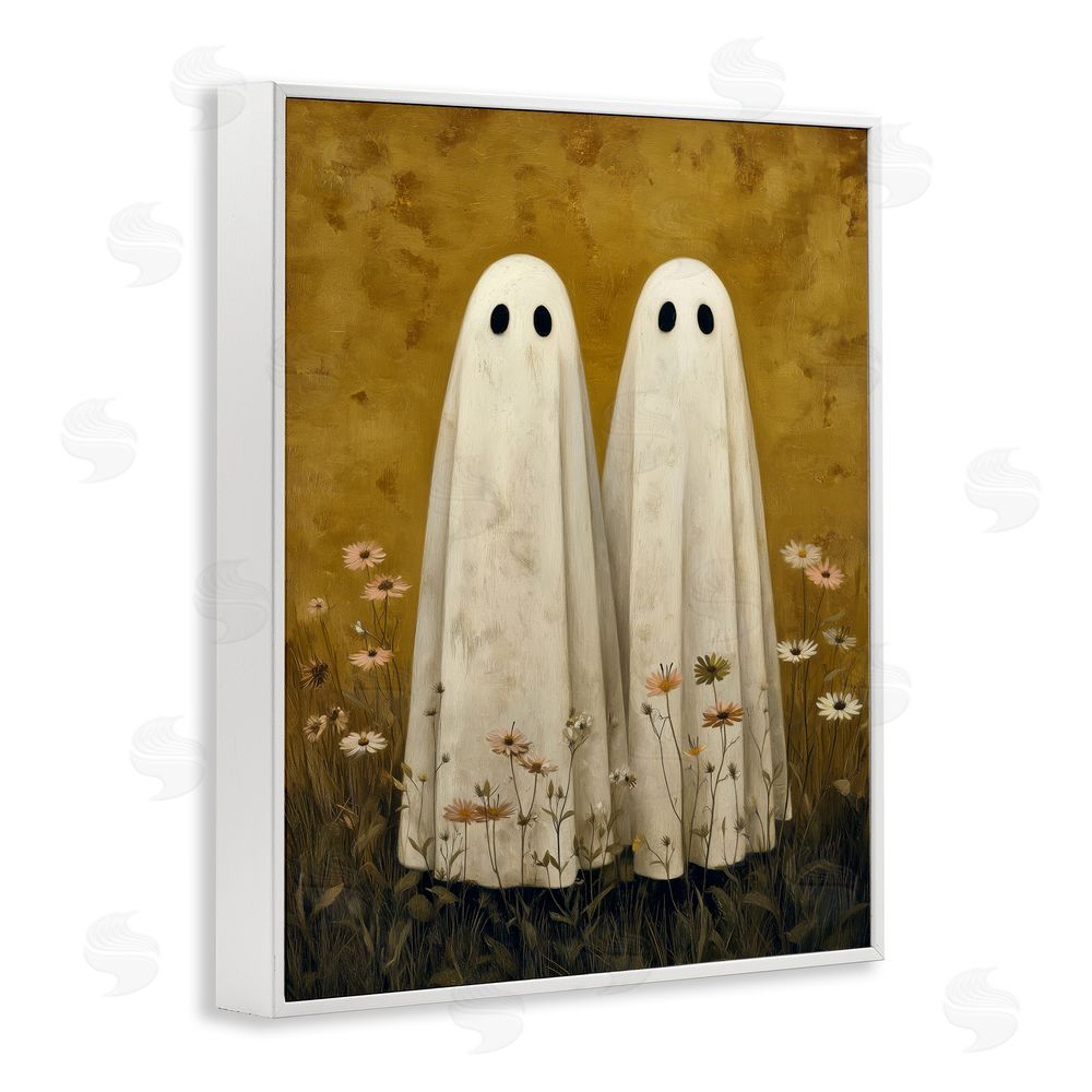 Arlington Prints Old World Ghost Couple White Framed Giclee Wall Art Print