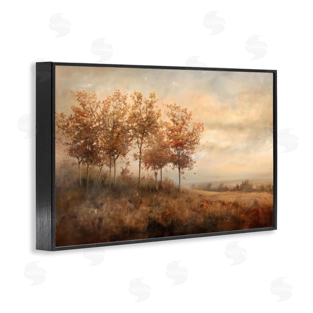 Creative Studio Vast Autumn Landscape Black Framed Giclee Wall Art Print