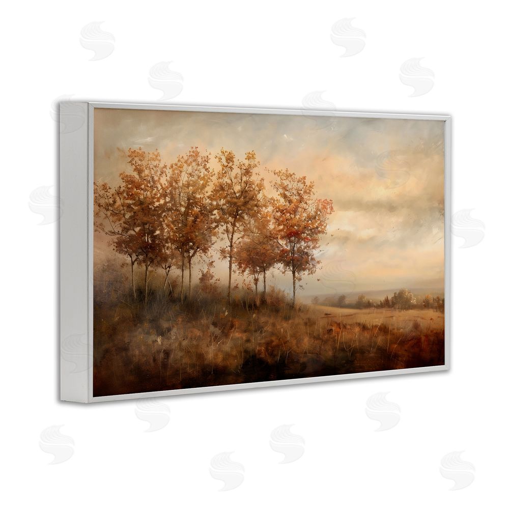 Creative Studio Vast Autumn Landscape White Framed Giclee Wall Art Print