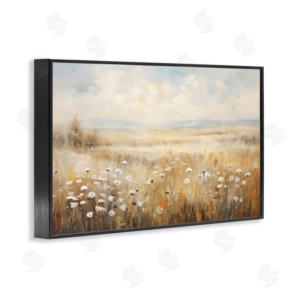 Creative Studio Neutral Land Calmness Black Framed Giclee Wall Art