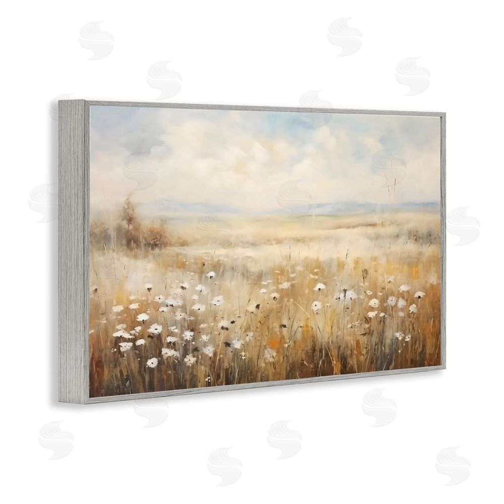 Creative Studio Neutral Land Calmness Gray Framed Giclee Wall Art