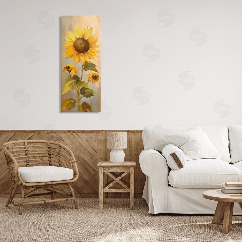 Creative Studio Vibrant Autumn Sunflower Canvas Art on Wall
