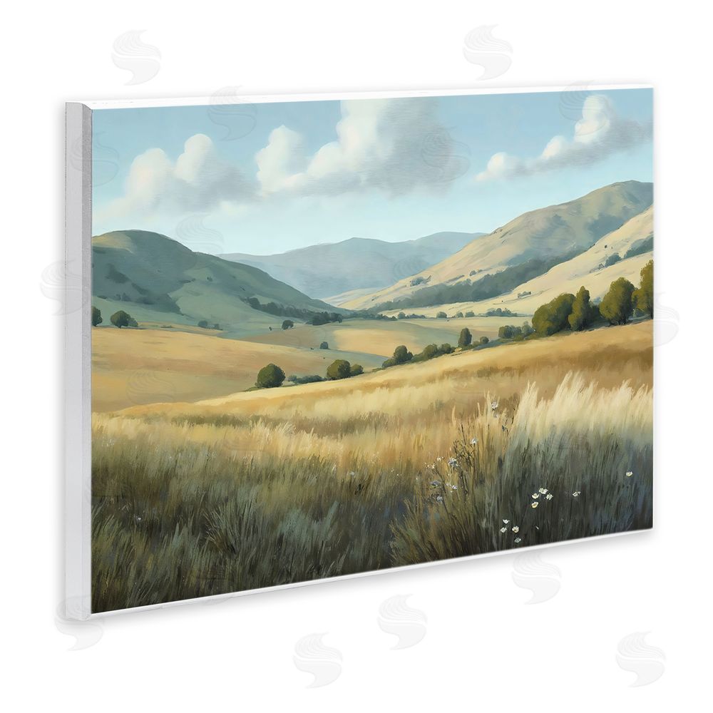 Creative Studio Rolling Hills at Golden Hour Wall Plaque Home Decor Art Print