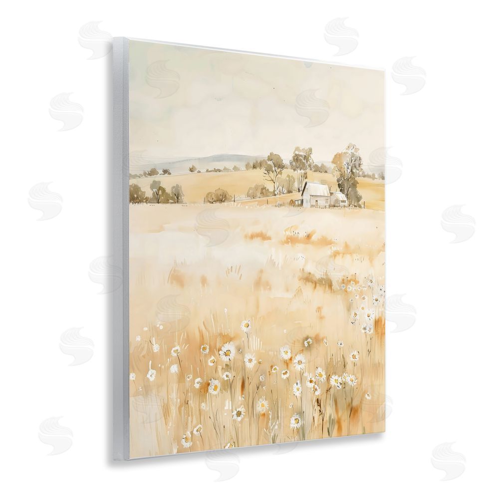 Creative Studio Farm Country Meadow with Daisies Wall Plaque Home Decor Art Print