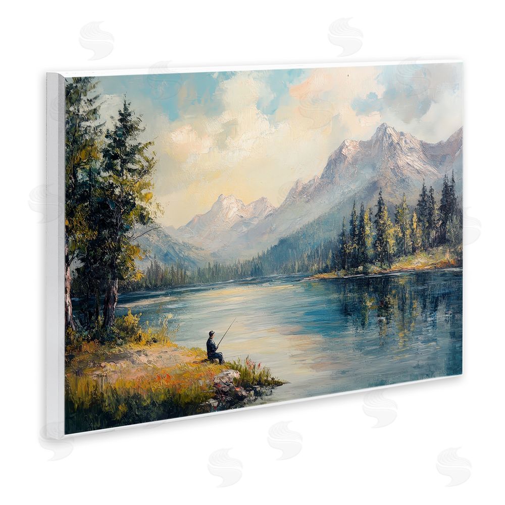 Petal Prints Design Secret Fishing Spot Wall Plaque Printed Art