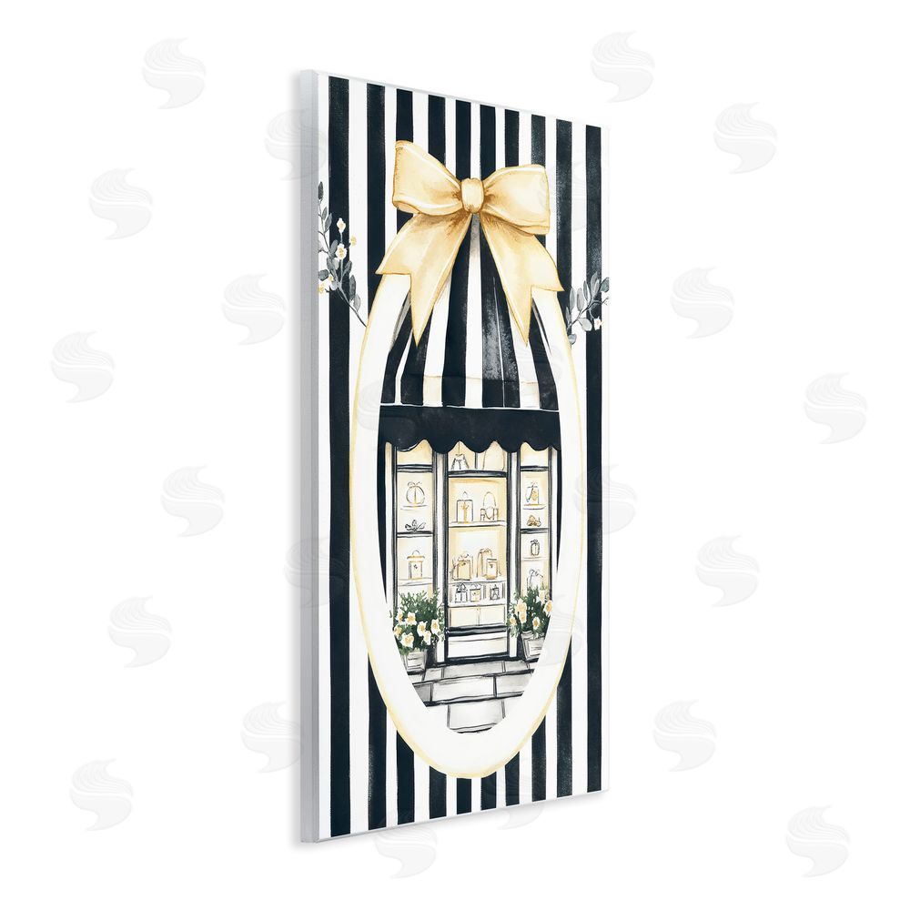 Petal Prints Design Maison Striped Boutique Window Wall Plaque Home Decor Art Print