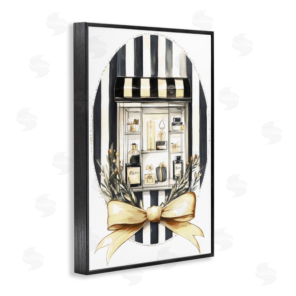 Petal Prints Design Maison Perfume Window Display Black Framed Giclee Wall Art