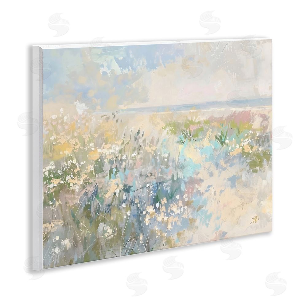 Creative Studio Mottled Pastel Field Impression Wall Plaque Home Decor Art Print